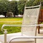 2 Poltrone da Giardino in Metallo dal Design Classico Made in Italy - Solis Viadurini