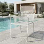 2 Poltrone da Giardino in Metallo dal Design Classico Made in Italy - Solis Viadurini