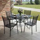 2 Poltrone da Giardino in Metallo dal Design Classico Made in Italy - Solis Viadurini
