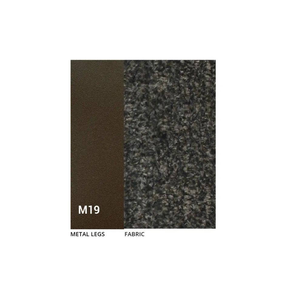 2 Sedie da Interno Metallo Bronzo Seduta Tessuto Bliss - Varen Viadurini