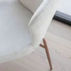 2 Sedie da Interno Realizzate Metallo Seduta Tessuto Bliss - Avenia Viadurini