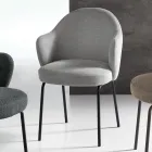 2 Sedie in Tessuto con Seduta a Molle e Struttura in Metallo - Alighieri Viadurini