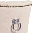 2 Sedie Moderne in Lino con Struttura in Legno di Quercia Homemotion - Barna Viadurini