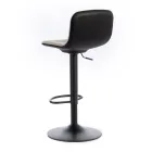 2 Sgabelli con Alzata a Gas, Seduta in Microfibra e in Metallo - Adonis Viadurini