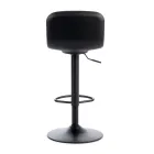 2 Sgabelli con Alzata a Gas, Seduta in Microfibra e in Metallo - Adonis Viadurini