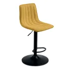 2 Sgabelli da Soggiorno con Seduta Imbottita in Tessuto di Diversi Colori - Impeto Viadurini