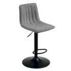 2 Sgabelli da Soggiorno con Seduta Imbottita in Tessuto di Diversi Colori - Impeto Viadurini