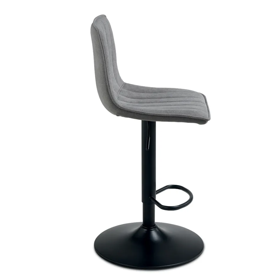 2 Sgabelli da Soggiorno con Seduta Imbottita in Tessuto di Diversi Colori - Impeto Viadurini