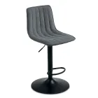 2 Sgabelli da Soggiorno con Seduta Imbottita in Tessuto di Diversi Colori - Impeto Viadurini