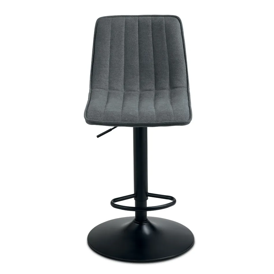 2 Sgabelli da Soggiorno con Seduta Imbottita in Tessuto di Diversi Colori - Impeto Viadurini