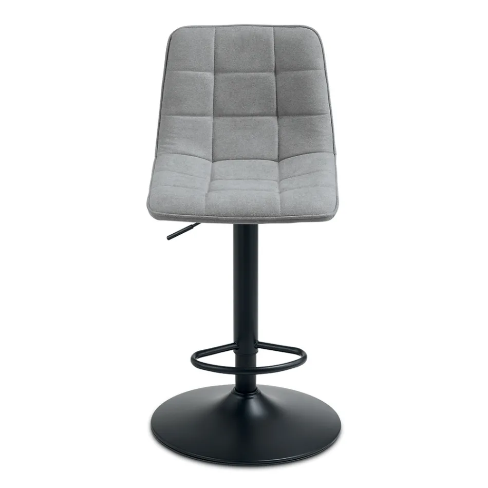 2 Sgabelli da Soggiorno con Seduta in Tessuto di Diversi Colori - Corrente Viadurini