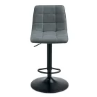 2 Sgabelli da Soggiorno con Seduta in Tessuto di Diversi Colori - Corrente Viadurini