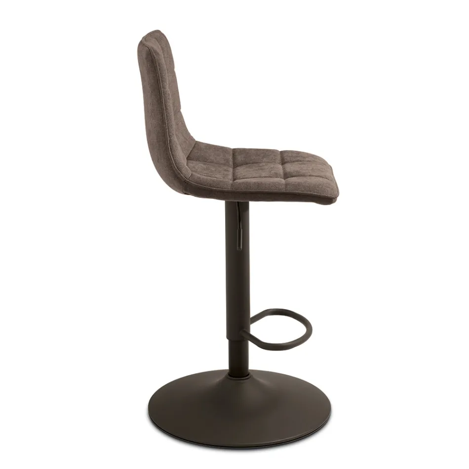 2 Sgabelli da Soggiorno con Seduta in Tessuto di Diversi Colori - Corrente Viadurini