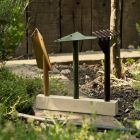 3 Attrezzi per Giardinaggio in Metallo con Base in Legno Made in Italy - Garden Viadurini