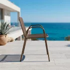 4 Poltroncine Tradizionali da Giardino in Metallo Made in Italy - Edris Viadurini