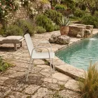 4 Poltroncine Tradizionali da Giardino in Metallo Made in Italy - Edris Viadurini