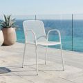 4 Poltroncine Tradizionali da Giardino in Metallo Made in Italy - Edris