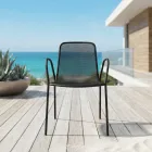 4 Poltroncine Tradizionali da Giardino in Metallo Made in Italy - Edris Viadurini