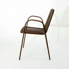 4 Poltroncine Tradizionali da Giardino in Metallo Made in Italy - Edris Viadurini