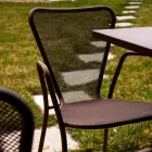 4 Poltrone da Esterno in Metallo dal Design Moderno Made in Italy - Varmo Viadurini