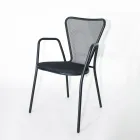 4 Poltrone da Esterno in Metallo dal Design Moderno Made in Italy - Varmo Viadurini