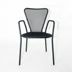 4 Poltrone da Esterno in Metallo dal Design Moderno Made in Italy - Varmo Viadurini