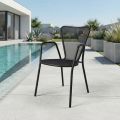 4 Poltroncine da Esterno in Metallo dal Design Moderno Made in Italy - Varmo