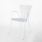 4 Poltrone da Esterno in Metallo dal Design Moderno Made in Italy - Varmo Viadurini