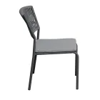 4 Sedie Impilabili da Giardino in Alluminio e Corda - Lunaris Viadurini