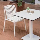 4 Sedie Impilabili da Giardino in Polipropilene e Fibra di Vetro - Orelia Viadurini