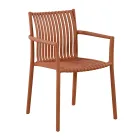 4 Sedie Impilabili da Giardino in Polipropilene Resistente ai Raggi UV - Ondara Viadurini