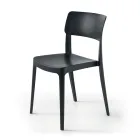 4 Sedie Impilabili da Soggiorno in Polipropilene di Diversi Colori - Slancio Viadurini