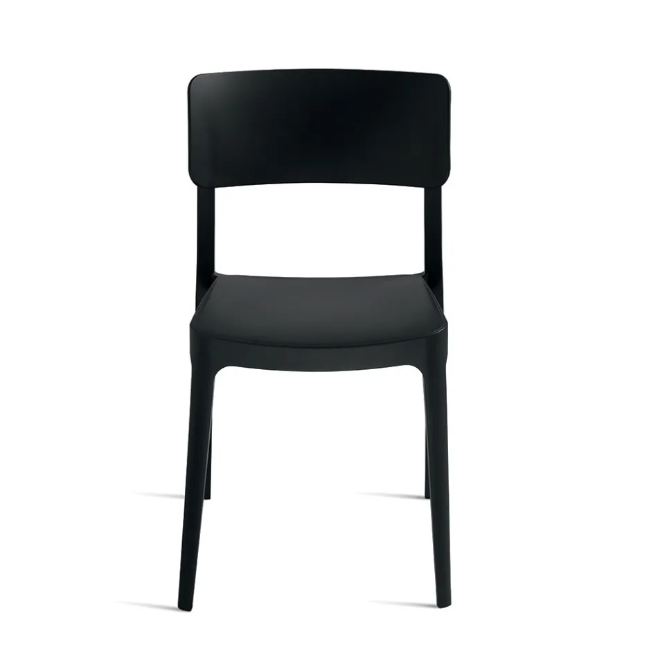 4 Sedie Impilabili da Soggiorno in Polipropilene di Diversi Colori - Slancio Viadurini