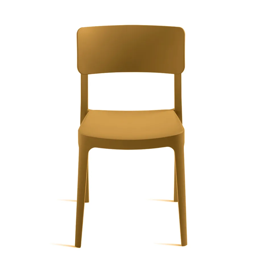 4 Sedie Impilabili da Soggiorno in Polipropilene di Diversi Colori - Slancio Viadurini