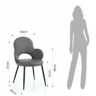 4 Sedie In Pelle Sintetica in Diverse Finiture - Amaranto Viadurini