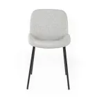 4 Sedie in Tessuto, Struttura in Polipropilene e Gambe in Metallo - Patchulli Viadurini