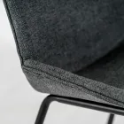 4 Sedie in Tessuto, Struttura in Polipropilene e Gambe in Metallo - Patchulli Viadurini