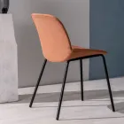 4 Sedie in Tessuto, Struttura in Polipropilene e Gambe in Metallo - Patchulli Viadurini