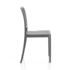 4 Sedie Indoor e Outdoor Impilabili in Polipropilene - Pavone Viadurini