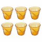 6 Tazzine Bicchieri Accartocciati da Caffè in Vetro Design Colorato - Sarabi Viadurini