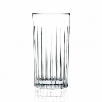 8 Bicchieri Highball Tumbler Alti per Cocktail in Eco Cristallo - Malgioglio