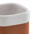 Accessori Bagno da Appoggio in Terracotta e Ceramica Bianca - Terracotta Viadurini