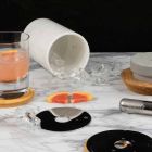 Accessori per Aperitivo Strumenti Cocktail in Marmo, Legno e Acciaio - Normanno Viadurini