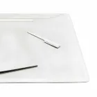 Accessori per Scrivania in Cuoio Rigenerato da 5 Pezzi Made in Italy - Ebe Viadurini