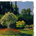 Affresco Claude Monet “Signora in Giardino a Sainte-Adresse” Viadurini