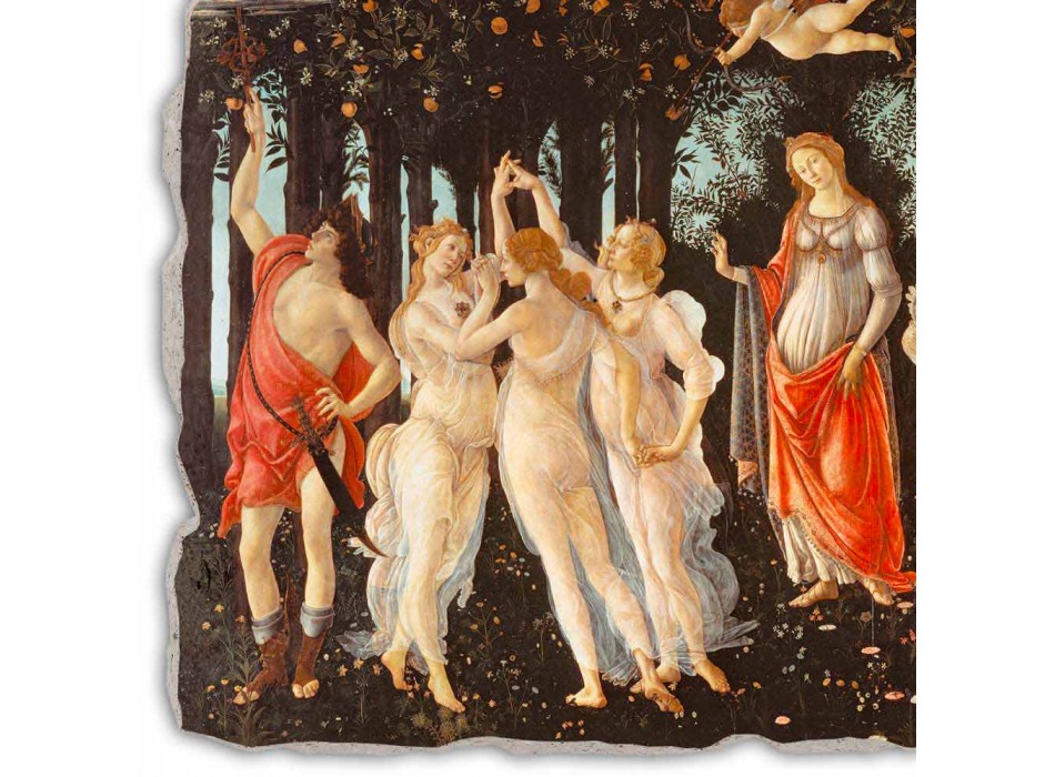 Affresco fatto a mano Botticelli “Allegoria della Primavera” Viadurini