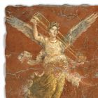 Affresco fatto a mano in Italia Arte Romana “Ciclo delle Muse” Viadurini