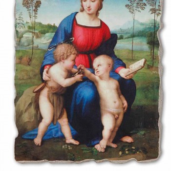 Affresco fatto a mano Raffaello Sanzio “Madonna del Cardellino”