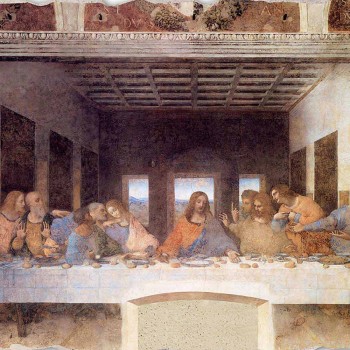 Affresco fatto in Italia Leonardo da Vinci “L'Ultima Cena”