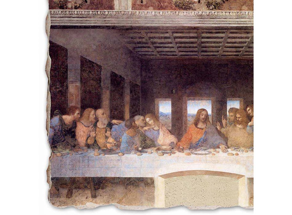 Affresco fatto in Italia Leonardo da Vinci “L'Ultima Cena” Viadurini